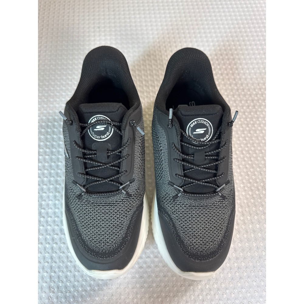 Skechers Sneakers Womens 5 Max Cushioning Hyper Burst Black EUC 125881